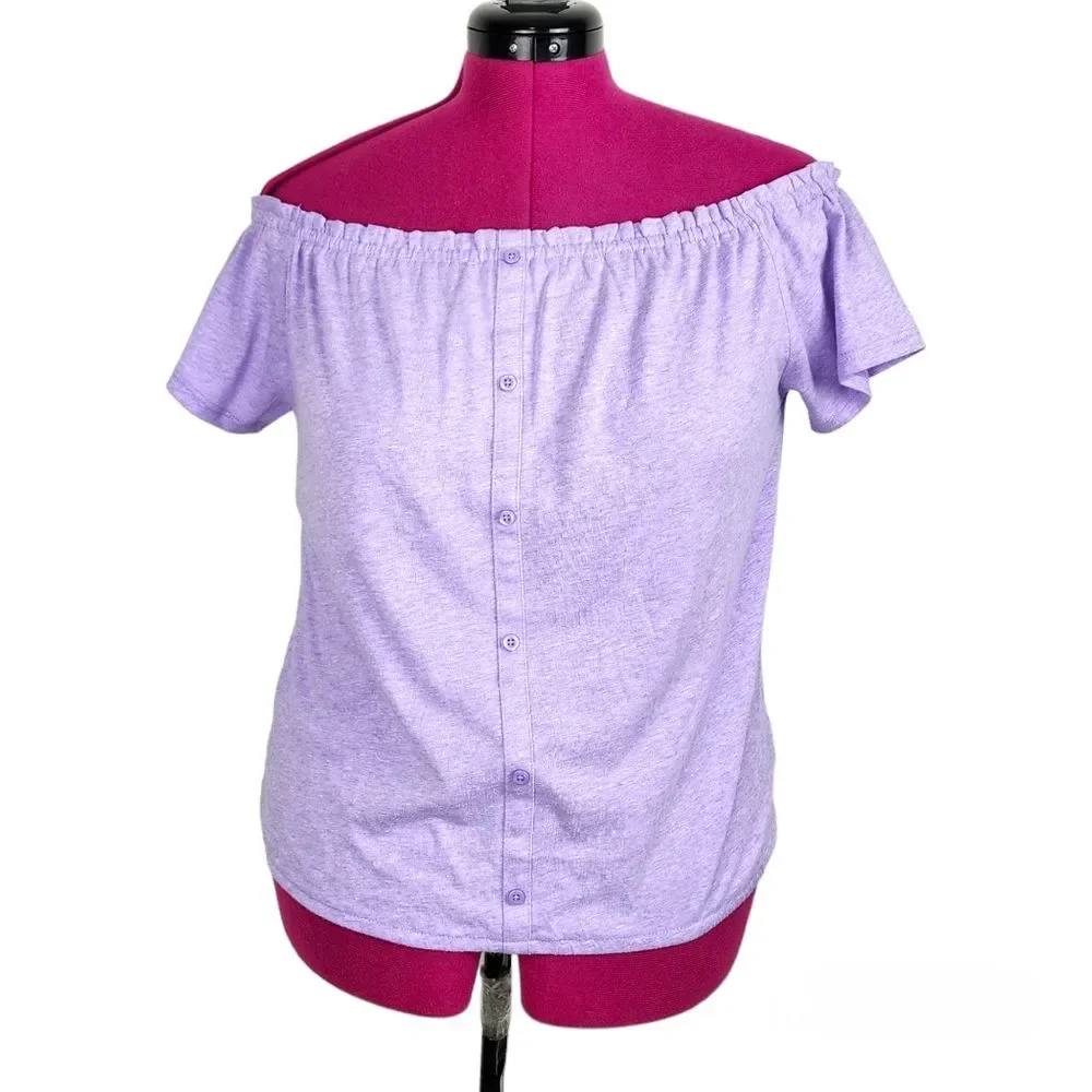 The Children's Place Violet Short Sleeve Off Shoulder Top Girls Size XXL (16)